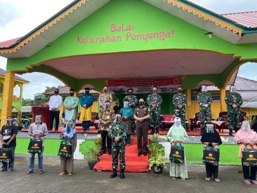 2 Ribu Paket Sembako Dibagikan Kepada Warga, Peringati HUT TNI ke 75 dan HUT Kogabwilhan I ke I Tahun 2020