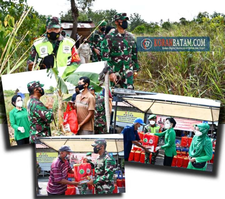 Danrem 033 WP Bersama Ketua Persit KCK Korcab Rem 033 PD I BB Salurkan Sembako hingga ke Pelosok Desa