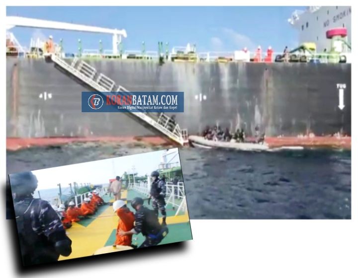 Lakukan Pelanggaran Pelayaran Lego Jangkar di Perairan Teritorial Indonesia, KRI Jhon LIE-358 Amankan Kapal Berbendera Bahamas