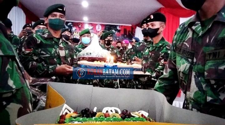 HUT ke-76 Korps Brimob Polri, Dua Matra TNI di Batam Beri Kejutan Istimewa ke Dansat Brimob Polda Kepri