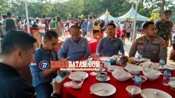 Polisi Bengkong Hadir Berikan Rasa Aman dan Nyaman Selama Acara Smiling Morning 2023