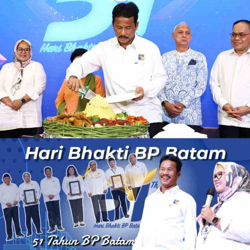 Penyerahan Sertifikasi ISO hingga Pemotongan Tumpeng Warnai Usia 51 Tahun BP Batam