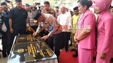 Sah, Kapolda Kepri Resmikan Gedung Baru Mapolsek Batuampar Senilai Rp6,22 miliar