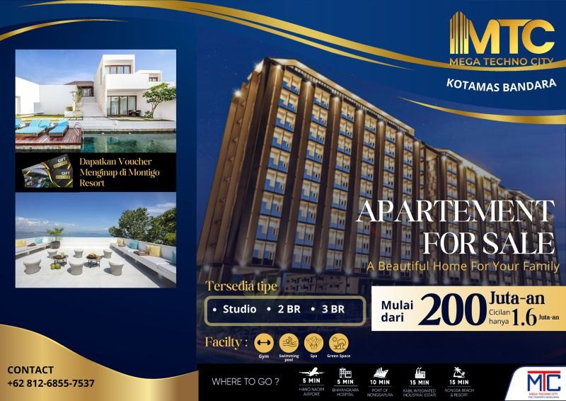 Cicilan Ringan, MTC Apartment Berikan Banyak Promo hingga Gratis Menginap di Montigo Resort
