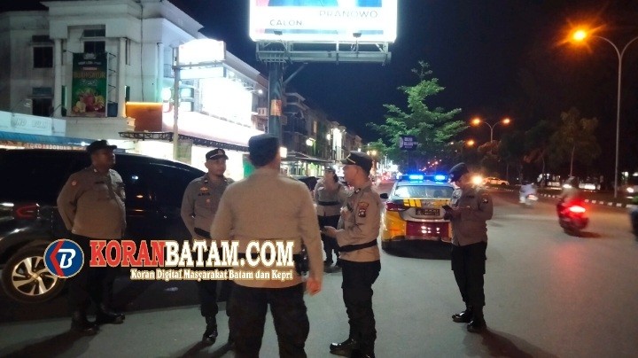 Jaga Malam Takbiran 1444 H Aman dan Nyaman, Polsek Bengkong Patroli Kamtibmas di Titik Rawan Kejahatan