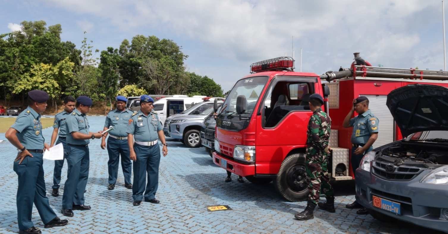Tak Hanya KRI Harus Siap, Kendaraan Dinas Lantamal IV Batam Diperiksa Ketentuan dan Penggunaannya