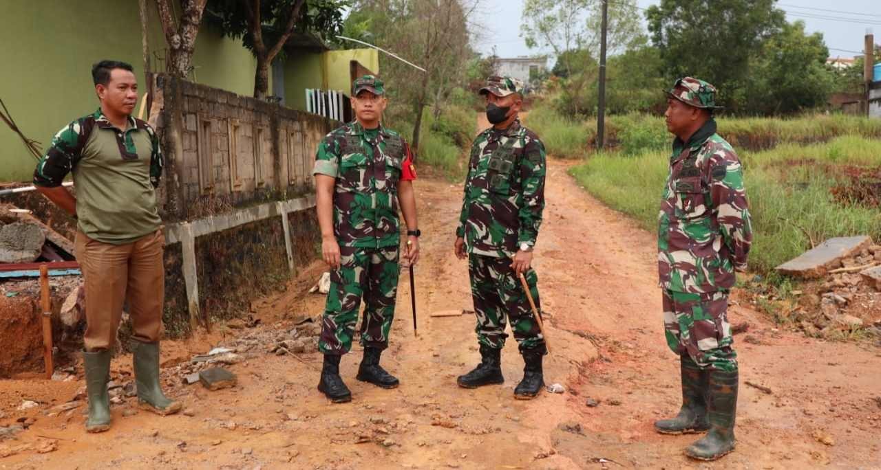 Sepekan Pengerjaan, Danrem Brigjen Yudi Cek Pembangunan Fisik TMMD 116 di Kaveling Seraya Sambau