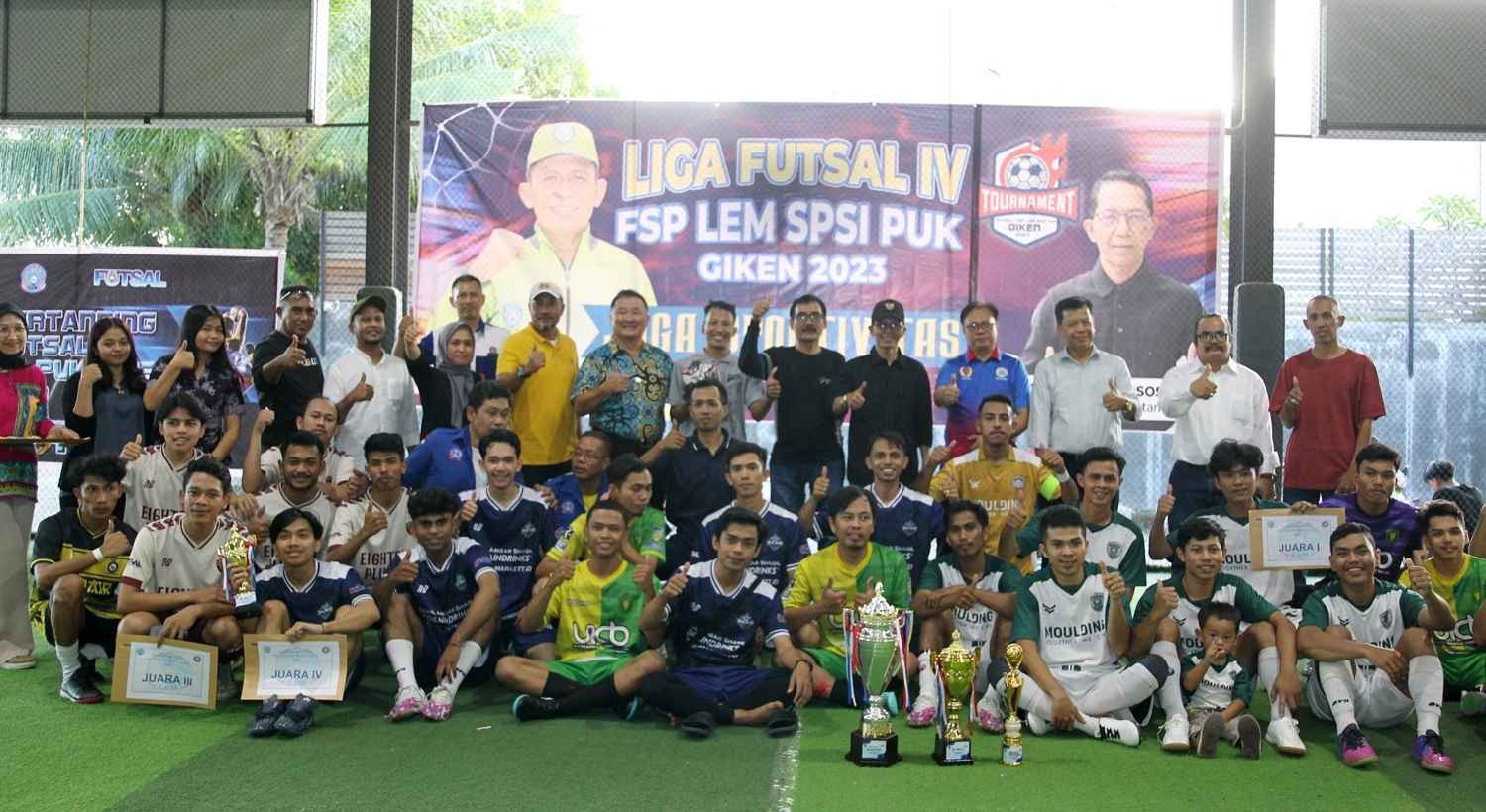 Tutup Liga Futsal IV FSP LEM SPSI PUK Giken 2023: Amsakar Dorong Harmonisasi Demi Prestasi Olahraga