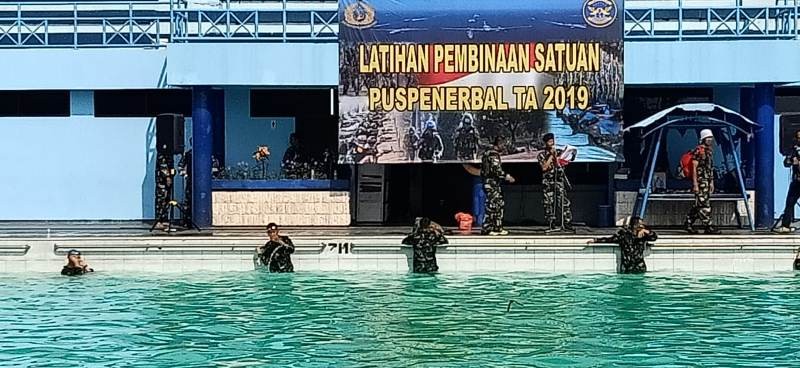 Prajurit Lanudal Matak Peroleh Juara Tiga Binsat Puspenerbal di Sidoarjo