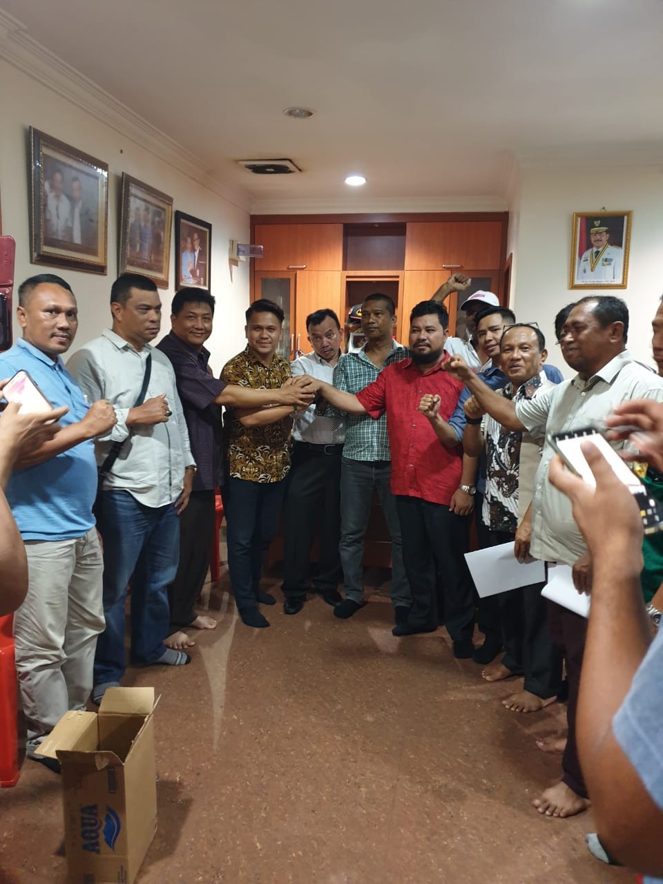Bahas Pengembangan Pulau di Pesisir, Osco Temui HNSI Kepri