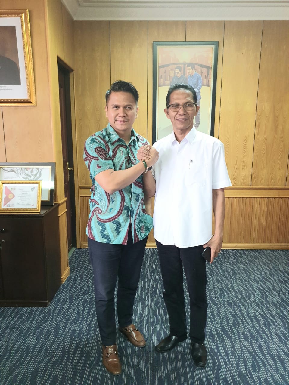 Jalin Silahturahmi Serta Bahas Perkembangan Teknologi Batam, Osco Temui Amsakar